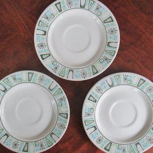 3 Vintage China Saucers Taylorstone Cathay